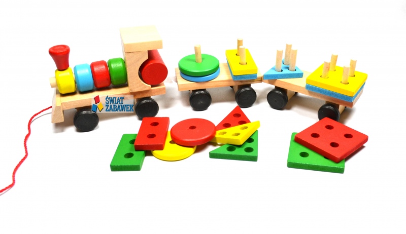 Žaislas – medinė dėlionė Traukinys