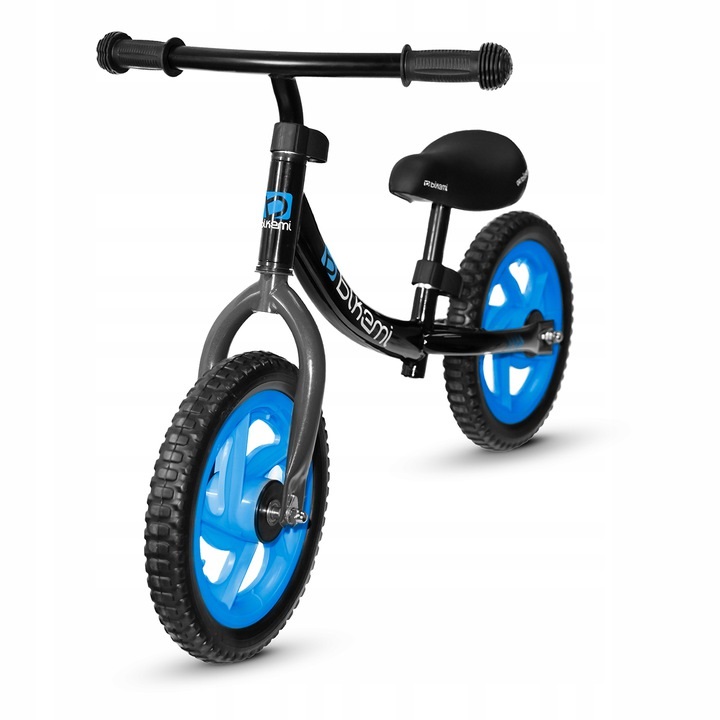 Balansinis dviratis BikeMi juodas/mėlynas