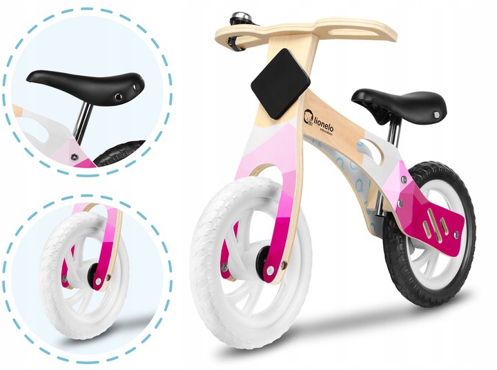 Balansinis dviratukas LIONELO WILLY EVA 12” mergaitei