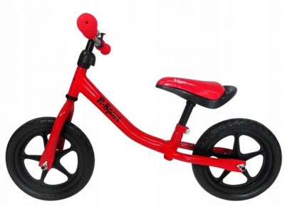 Mergaitiškas balansinis dviratukas R-Sport R1 (raudonas)