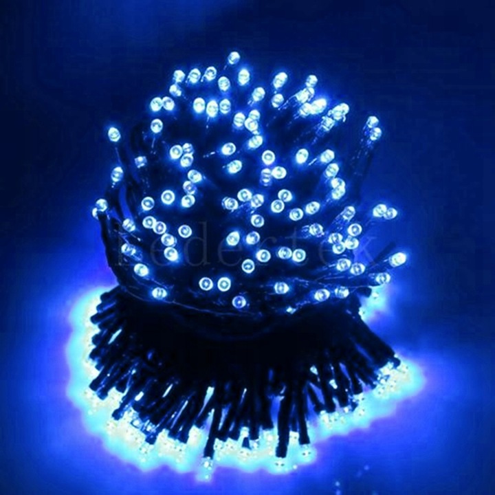 100 LED lempučių kalėdinė girlianda (mėlyna)