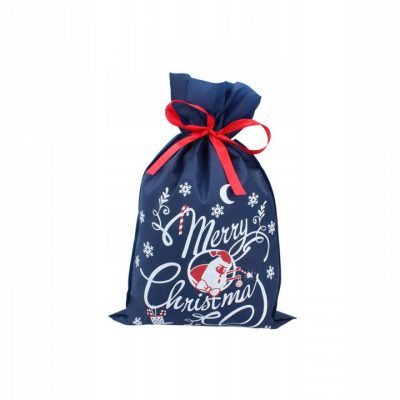 Kalėdinis dovanų maišas 50 x 70 cm (mėlynas)