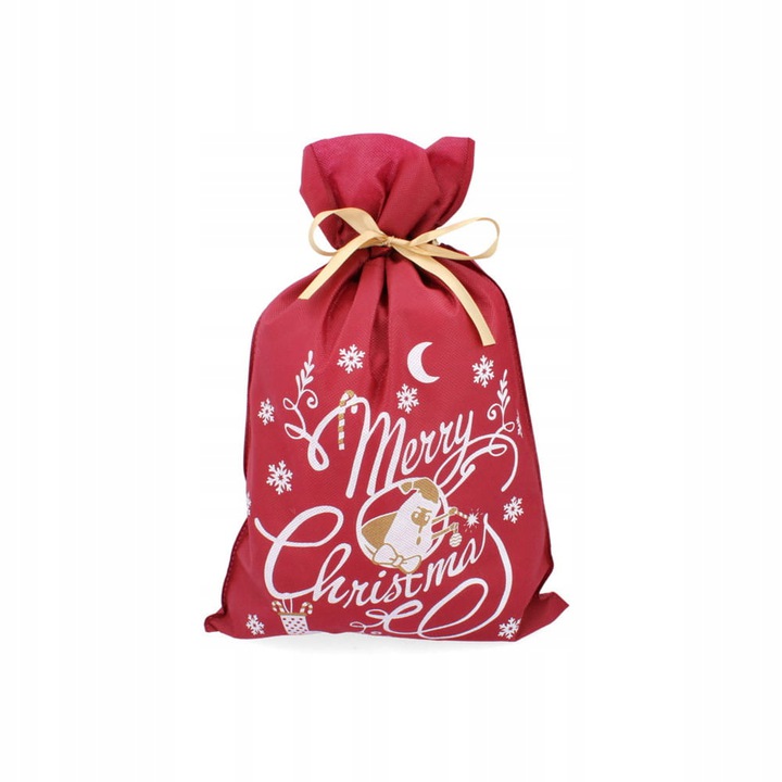 Kalėdinis dovanų maišas 50 x 70 cm (raudonas)