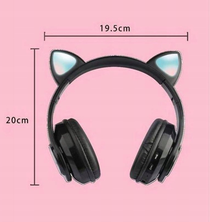 Belaidės ausinės su ausytėmis (rožinės)