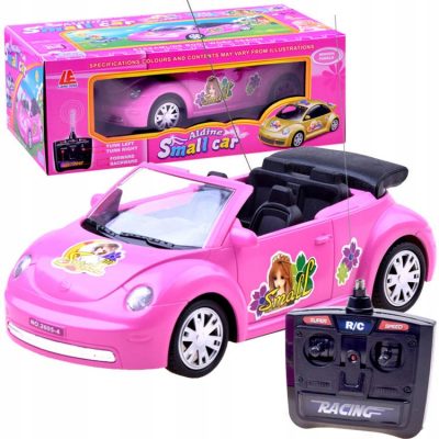 Radijo bangomis valdomas mergaitiškas automobilis “Beetle”