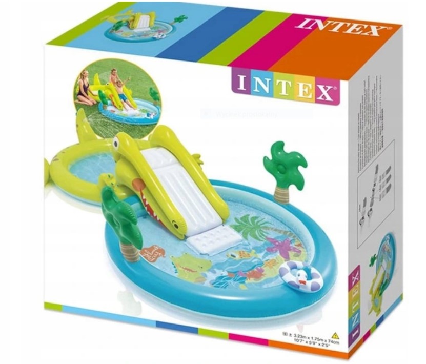 Intex vaikiškas baseinas Aligator
