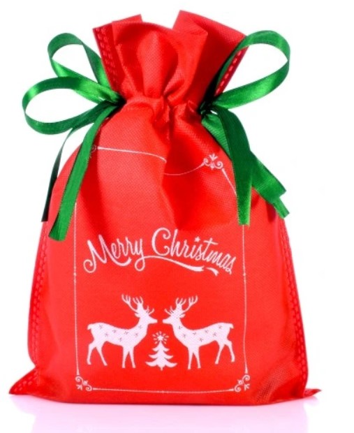 Raudonas dovanų krepšelis (45 x 30 cm)