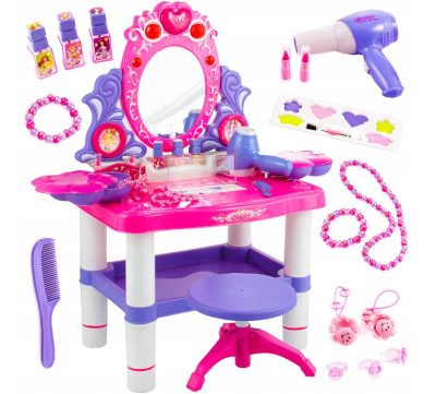 Vaikiškas tualetinis staliukas Kinderplay (rožinis)